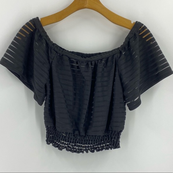 Tracy Reese Savannah Crop Top Black SZ XSP NWOT - Picture 4 of 9